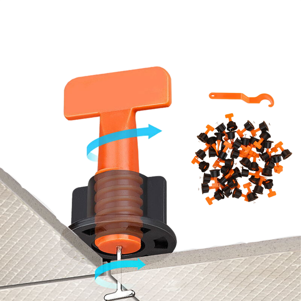 51 Piece Tile Leveling Set - Reusable Tile Leveling System - Perfect Tile Alignment in a Snap 