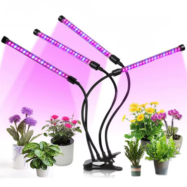 4in1 Verstelbare LED Kweeklamp 40W – 80 LEDs – Timer 3/9/12u – Plantlamp – Groei & Bloei Lamp