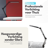 Verstelbare LED Bureaulamp - 3 Lichtstanden - Dimbaar - Verstelbaar - Met Klembevestiging - Zwart
