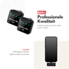 Draadloze Microfoonset – Professionele Draadloze Microfoons met Ruisonderdrukking – iPhone, Android & Camera
